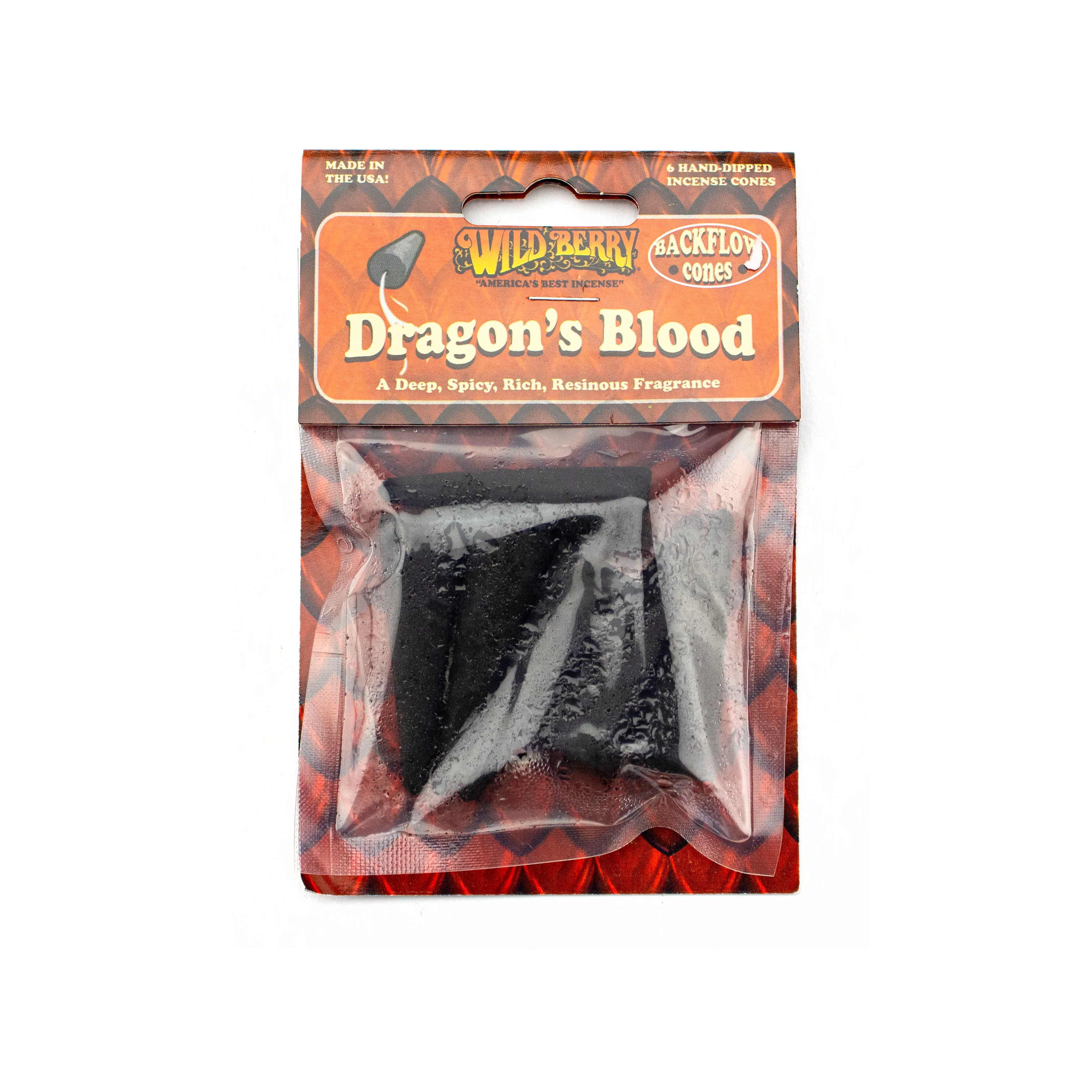 Backflow Incense Cones - 6ct Bag