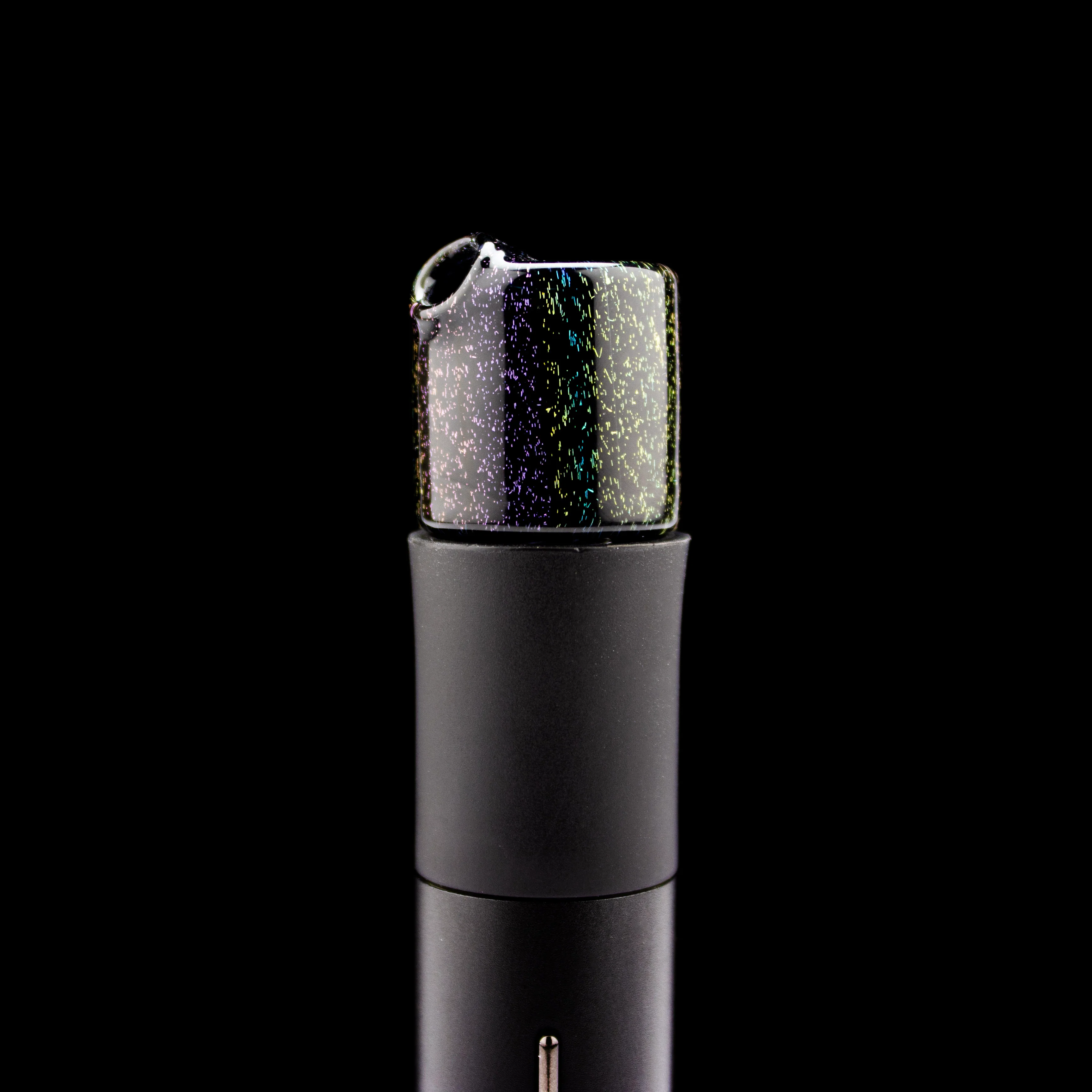 Black with Rainbow Dichro Pivot Spinner Tip #SAN40 - Image 2