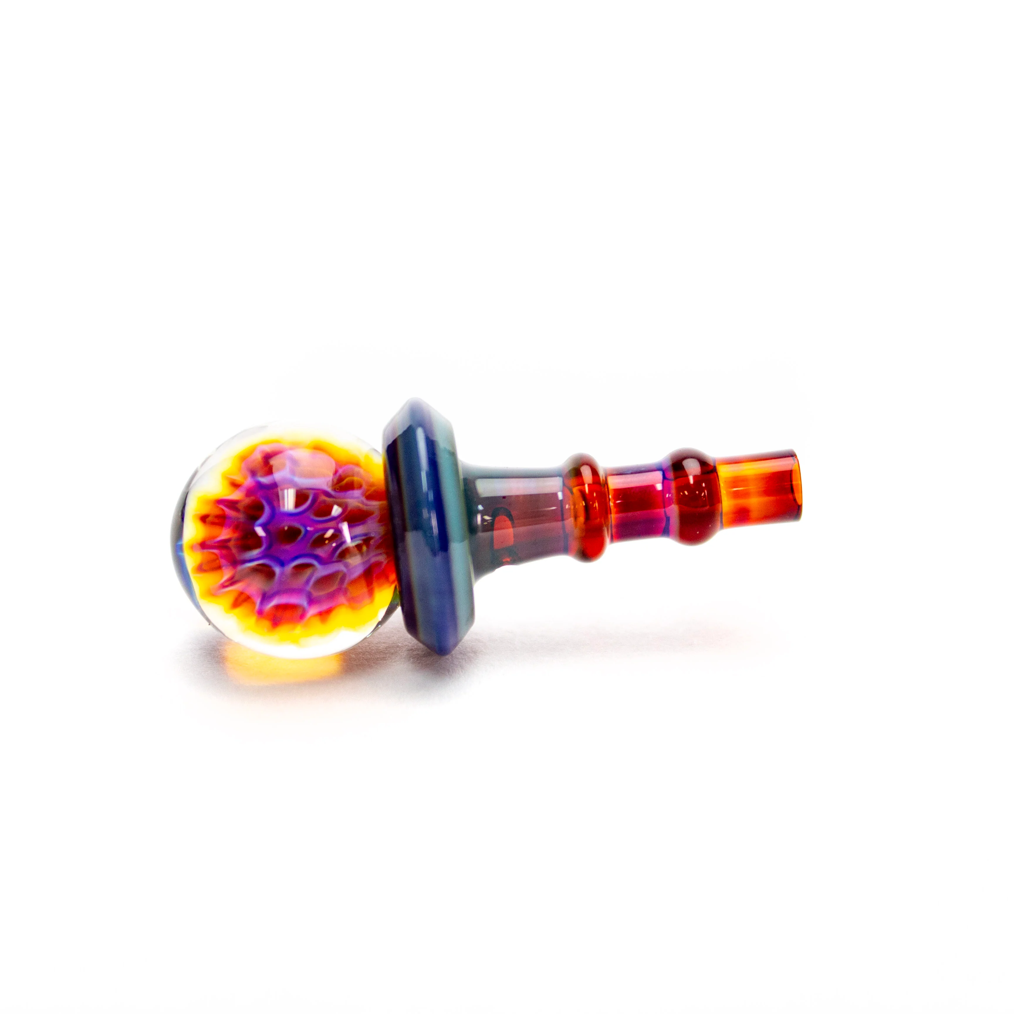 Double Amber Purple 3DXL Honeycomb Joystick #OTP649