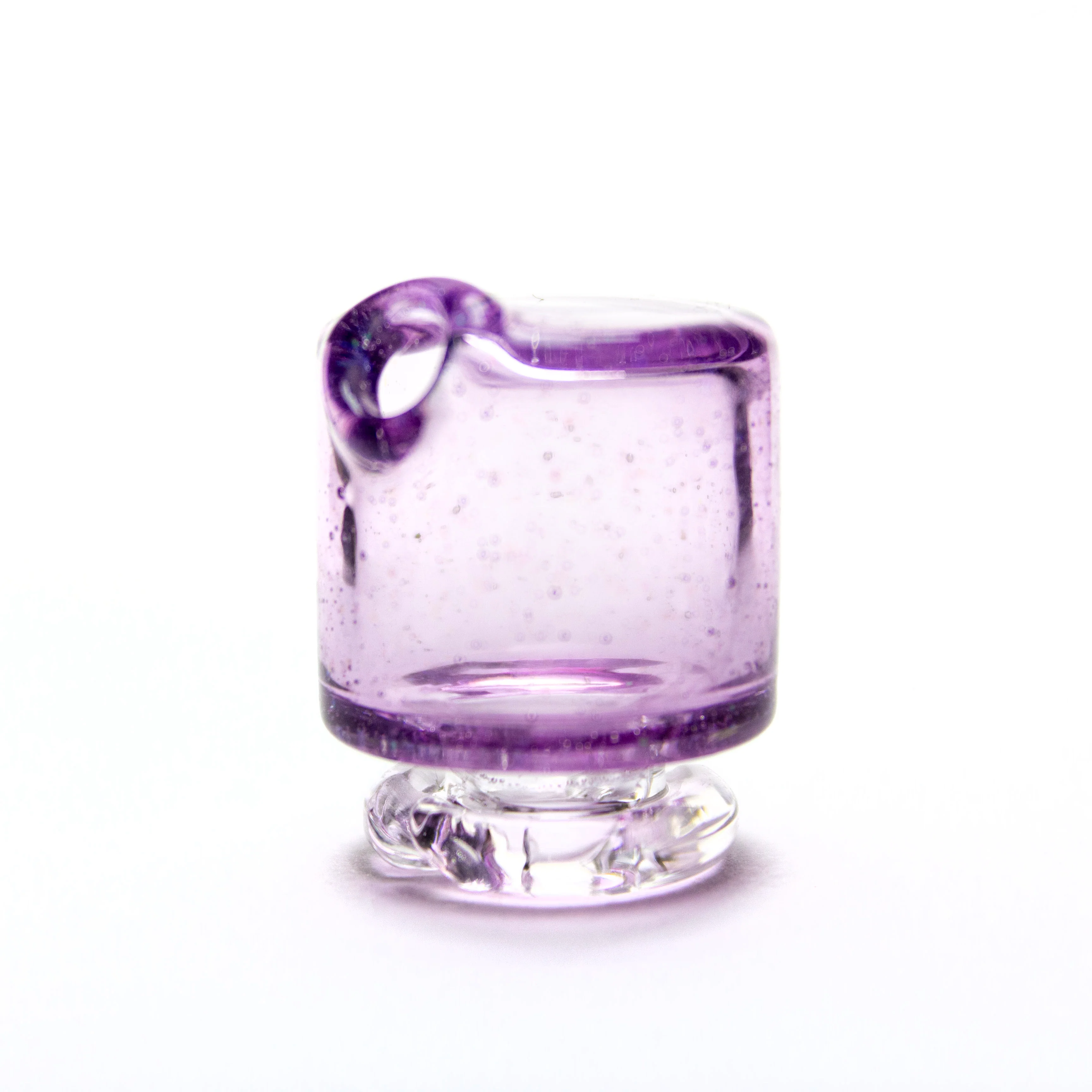 Gold Purple Crushed Opal Pivot Spinner Tip #SAN87
