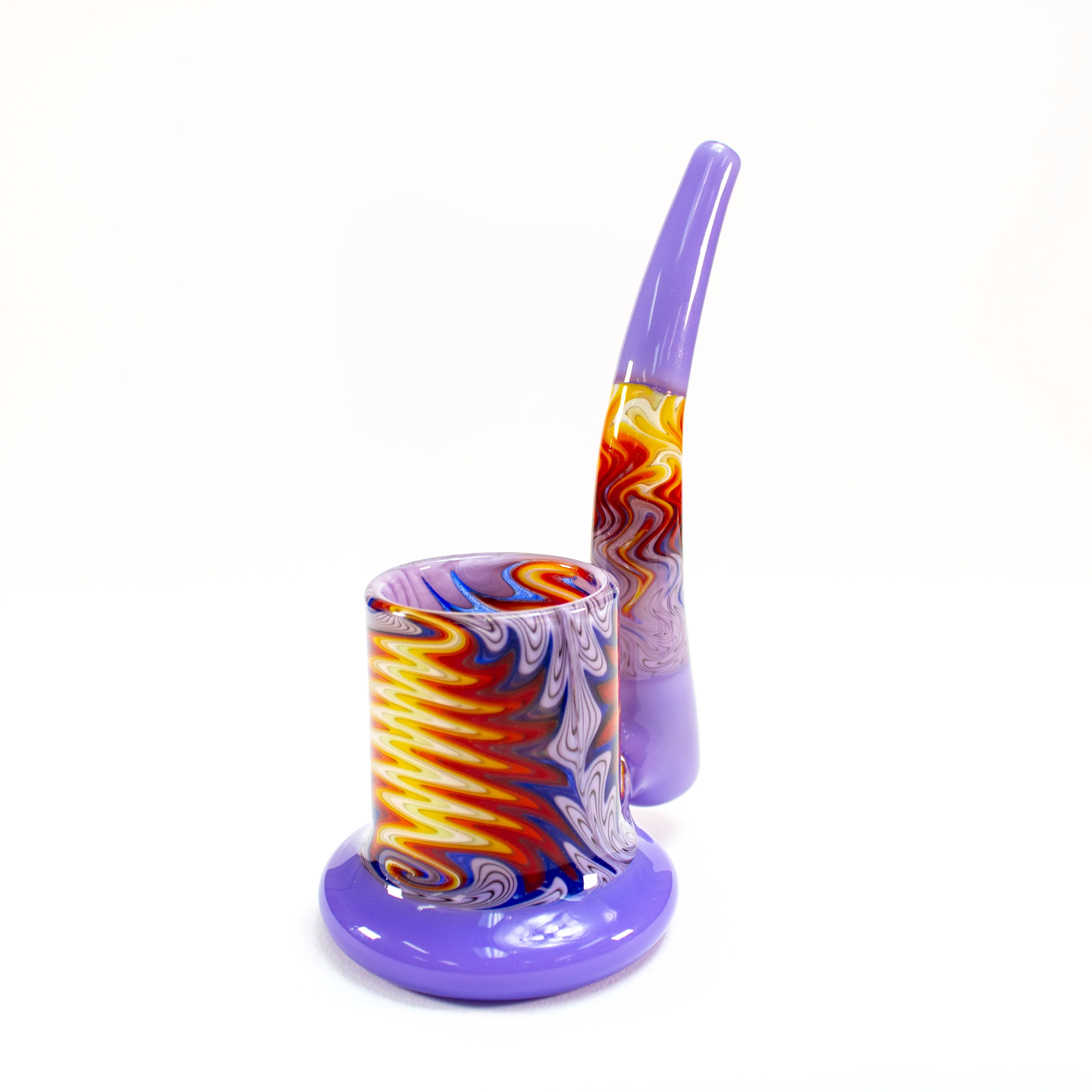 Milky Purple Wig-Wag Proxy Dry Pipe #PR210