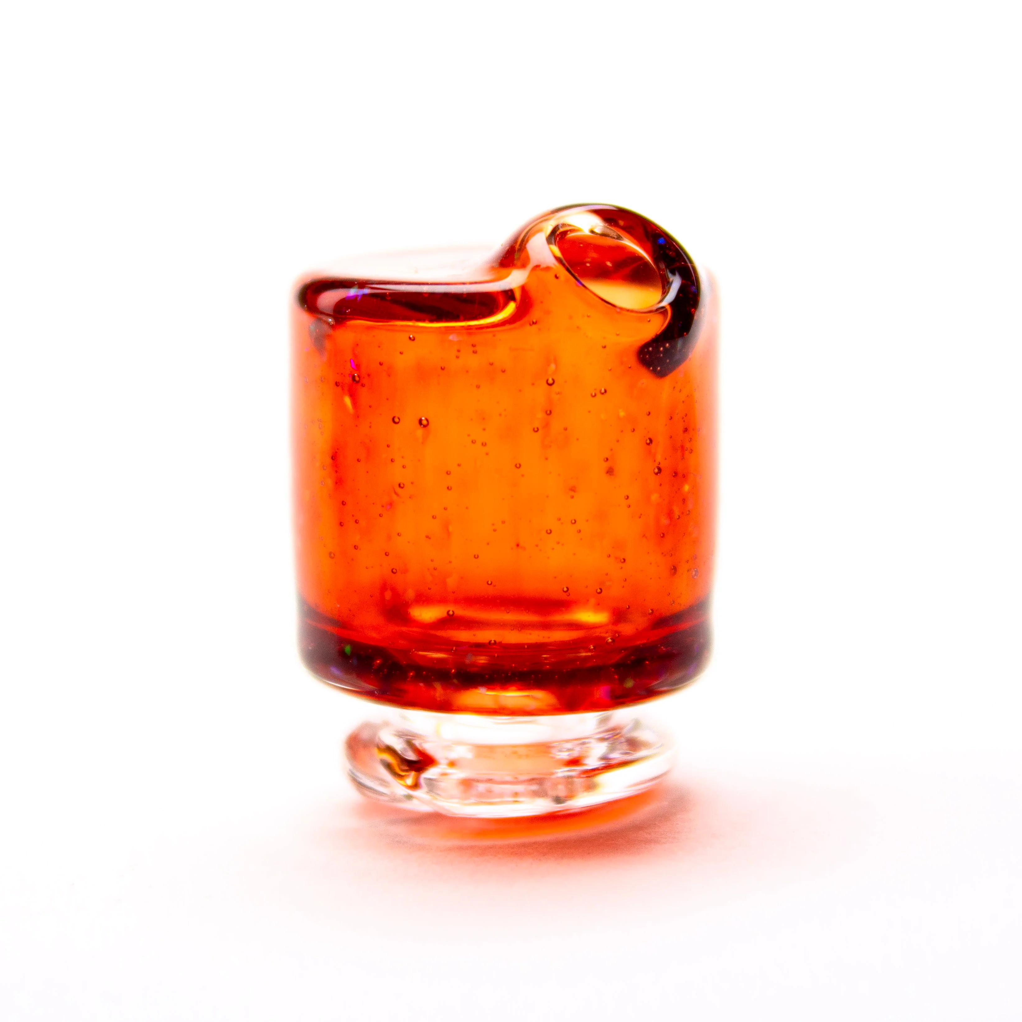 Pomegranate Crushed Opal Pivot Spinner Tip #SAN43